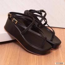Sandalia Flat Confort com Strass Plataforma Anabela Strass de gliter 2 Traseiras Ref 2110