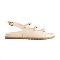 Sandália flat dm glam panna - Sandália flat dm glam panna -