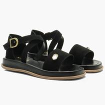 Sandália Flat em Camurça Ísis Plataforma Papete GuGi 907-GG