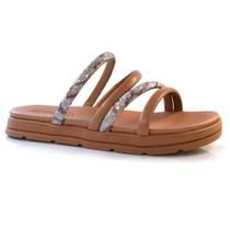 Sandália Flat Feminina Moleca Bege 5490.110.27647