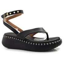 Sandália Flat Feminina Vizzano Preto 6519.100.7286