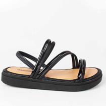 Sandália Flat Form Mississipi Mi592 Preto
