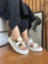 Sandália Flatform Anabela Milena Piramide