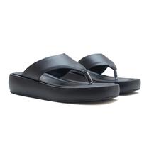 Sandalia Flatform - Chiara - Preta