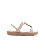 Sandália Flatform Dakota Pedrarias Off White Sandália Flatform Dakota Pedrarias Off White