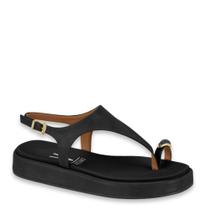 Sandália Flatform Feminina Conforto Estilo Vizzano Fivela