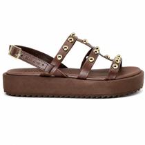 Sandália Flatform Feminina Moleca 5489.119 Marrom Sandália Flatform Feminina Moleca 5489.119 Marrom