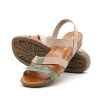 Sandália Flatform Goa em Couro Gales Creme - 14281GC