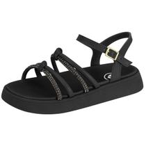 Sandália Flatform Infantil Menina Tira Strass Molekinha