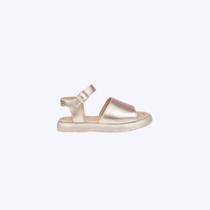 Sandália Flatform Metalizada Dourada Infantil Feminina Pampili 742030000 Dourado