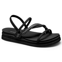 Sandália Flatform Mississipi MB302 Feminina - Preta