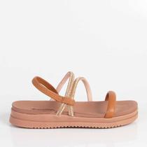 Sandália Flatform Mississipi Mc365 Camel