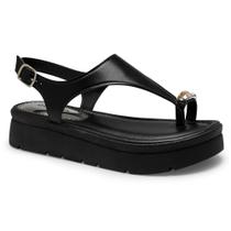 Sandália Flatform Mississipi MF483 Feminina - Preta Sandália Flatform Mississipi MF483 Feminina - Preta