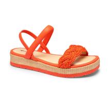 Sandália Flatform Mississipi MI092 Feminina - Laranja