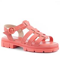 Sandália Flatform Moleca Elegance Feminino 5475102 9569 Coral