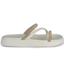 Sandália Flatform Moleca Feminina Strass - Brilho TM 5469.121