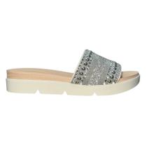 Sandália Flatform Slide com Pedrarias Feminino Beira Rio 8387.538 Creme Sandália Flatform Slide com Pedrarias Feminino Beira Rio 8387.538 Creme