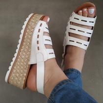 Sandália Flatform Tintitam Branca Sandália Flatform Tintitam Branca