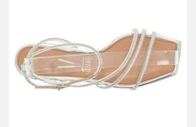 Sandália flats vizzano prata feminina