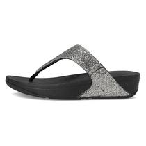 Sandália Flip Flop Feminina FitFlop Prateada Tamanho 7