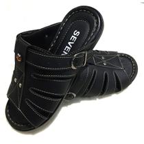 Sandália Franciscana Masculina EC Couro Anti-stresc Sandália Franciscana Masculina EC Couro Anti-stresc