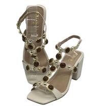 Sandalia Gemina Miss Shoes Salto Branco Tamanho:39 Sandalia Gemina Miss Shoes Salto Branco Tamanho:39