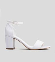 Sandália Gisele Noiva CBK Velvet Branco Sandália Gisele Noiva CBK Velvet Branco