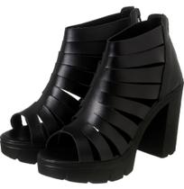 Sandália Gladiadora Salto Tratorada Sandália Gladiadora Salto Tratorada