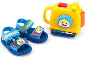 Sandalia Grendene Baby Shark Brincando de Fotógrafo Baby 22740
