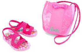 Sandalia Grendene Barbie Flowers Bag 22749
