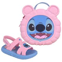 Sandália grendene kids baby stitch disney puff bag 23224