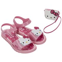 Sandália grendene kids hello kitty my style com bolsa 23349