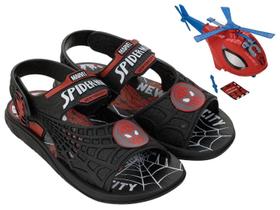 Sandália Grendene Kids Homem Aranha Operation Helicópetero Infantil Menino - Ref 23064