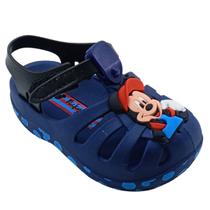 Sandália Grendene Mickey Mouse Magic 22303 - Infantil Cor:Azul/PretoTamanho:19