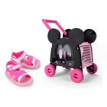 Sandália Grendene Minnie Disney Baby Car Menina Infantil Rosa