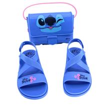 Sandália Grendene Stitch Fun Bag 23269 - Infantil Cor:Azul/RosaTamanho:30