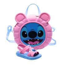 Sandália Grendene Stitch Puff Bag 23224 - Infantil Cor:Rosa/AzulTamanho:21