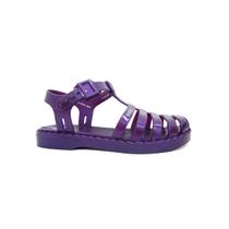 Sandalia Grendene Wandinha Collection Infantil Roxo Perolado