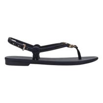 Sandália Grendha Inspiração Rasteira Feminina Fivela Dourada -