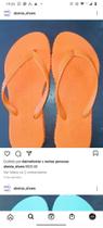 Sandália havaiana cor laranja