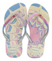 Sandalia havaiana infantil kids slim glitter ii fc Sandalia havaiana infantil kids slim glitter ii fc