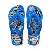 Sandália Havaiana Kids Athletic Branco e Azul 31/32