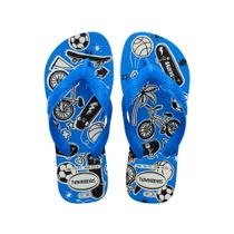 Sandália Havaiana Kids Athletic Cor Branco e Azul 27/28