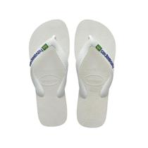 Sandália Havaianas Chinelo Brasil Logo Fc Branco