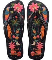 sandália Havaianas Farm Samba Das Araras sandália Havaianas Farm Samba Das Araras