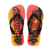 Sandalia Havaianas Kids Cars infantil - unissex - vermelho e laranja