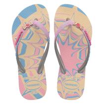Sandalia havaianas kids slim glitter ii 24.25