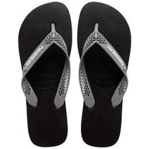 Sandália Havaianas Power Light Preto Cinza Aço Original Sandália Havaianas Power Light Preto Cinza Aço Original