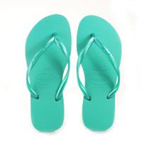 Sandália Havaianas Slim Básica - Verde Virtual