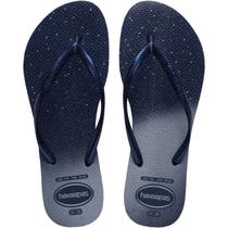 Sandalia Havaianas Slim Gloss Marinho 33/34